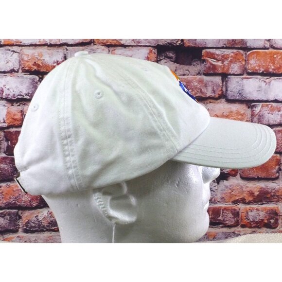 Vintage Fanta Orange Logo White Adjustable Baseball Cap *Has Stain* - Picture 2 of 8